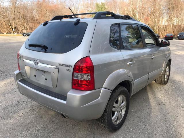 KM8JN12D07U528969 - 2007 HYUNDAI TUCSON SE SILVER photo 4