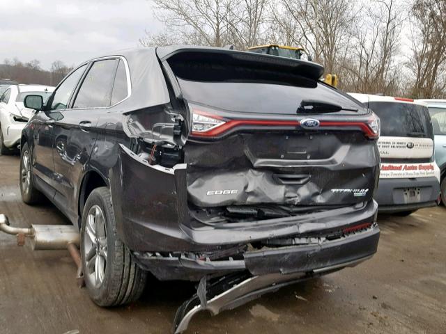 2FMPK4K91HBB91591 - 2017 FORD EDGE TITAN GRAY photo 3