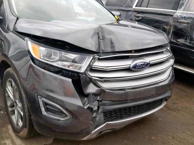 2FMPK4K91HBB91591 - 2017 FORD EDGE TITAN GRAY photo 9