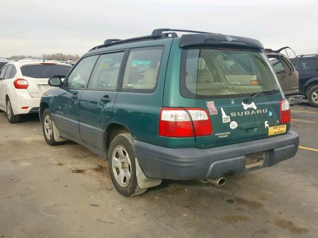 JF1SF63551H739570 - 2001 SUBARU FORESTER L GREEN photo 3