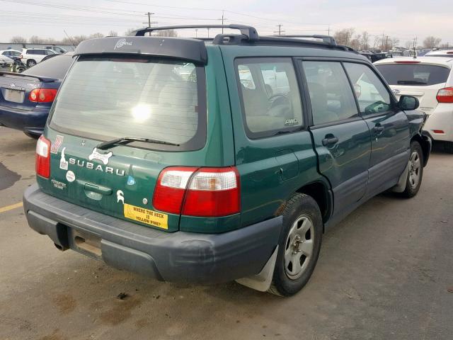 JF1SF63551H739570 - 2001 SUBARU FORESTER L GREEN photo 4