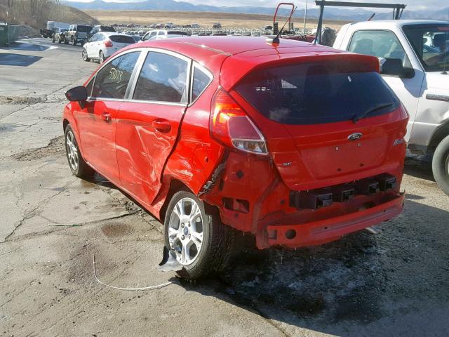 3FADP4EJ2EM216531 - 2014 FORD FIESTA SE RED photo 3