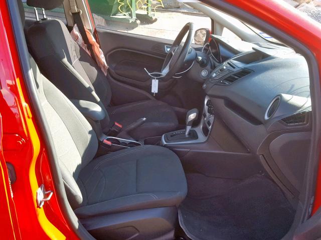 3FADP4EJ2EM216531 - 2014 FORD FIESTA SE RED photo 5