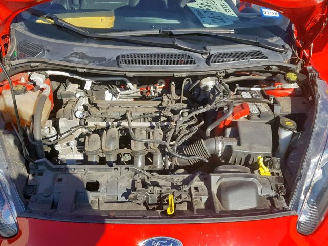 3FADP4EJ2EM216531 - 2014 FORD FIESTA SE RED photo 7