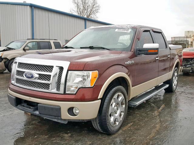 1FTFW1CV4AFA32423 - 2010 FORD F150 SUPER RED photo 2