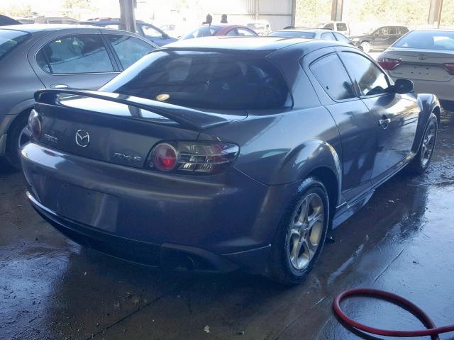 JM1FE173380214204 - 2008 MAZDA RX8 GRAY photo 4