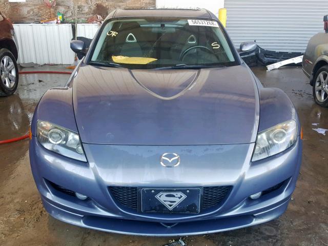 JM1FE173380214204 - 2008 MAZDA RX8 GRAY photo 9