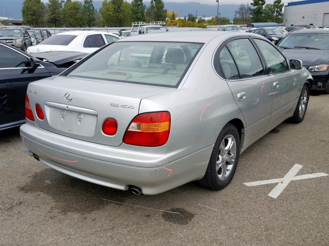 JT8BH68X6Y0023024 - 2000 LEXUS GS 400 SILVER photo 4