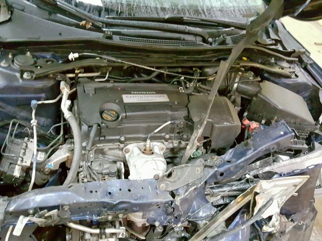 1HGCR2F80DA184384 - 2013 HONDA ACCORD EXL BLUE photo 7