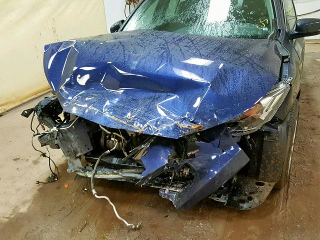 1HGCR2F80DA184384 - 2013 HONDA ACCORD EXL BLUE photo 9