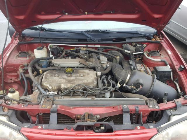 3FAFP15P7WR210238 - 1998 FORD ESCORT SE RED photo 7