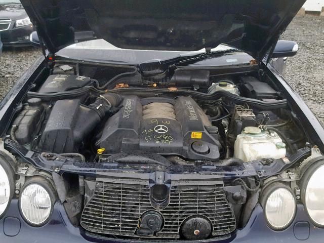 WDBJF83J02X070841 - 2002 MERCEDES-BENZ E 430 BLUE photo 7