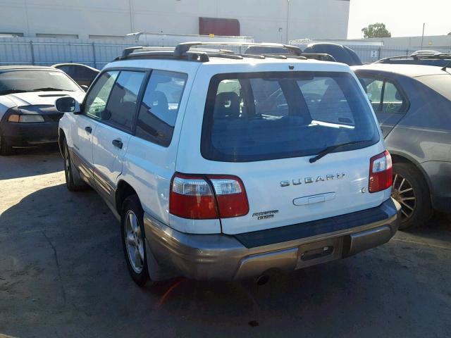JF1SF65522H710798 - 2002 SUBARU FORESTER S თეთრი ფოტო 3