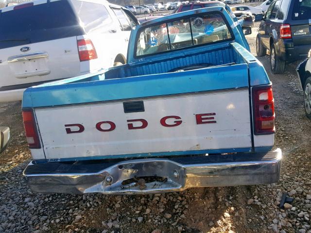 1B7GL26X9PS248476 - 1993 DODGE DAKOTA TWO TONE photo 6