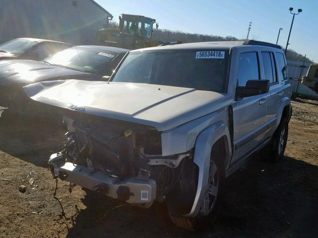 1J8HG48K47C612179 - 2007 JEEP COMMANDER SILVER photo 2
