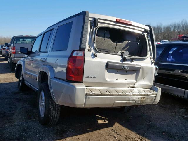 1J8HG48K47C612179 - 2007 JEEP COMMANDER SILVER photo 3
