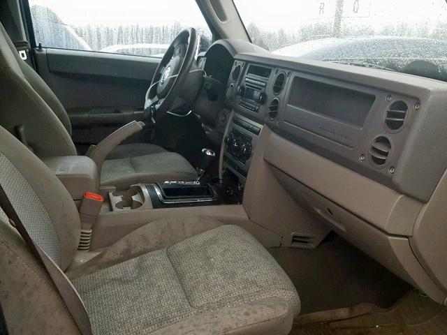 1J8HG48K47C612179 - 2007 JEEP COMMANDER SILVER photo 5