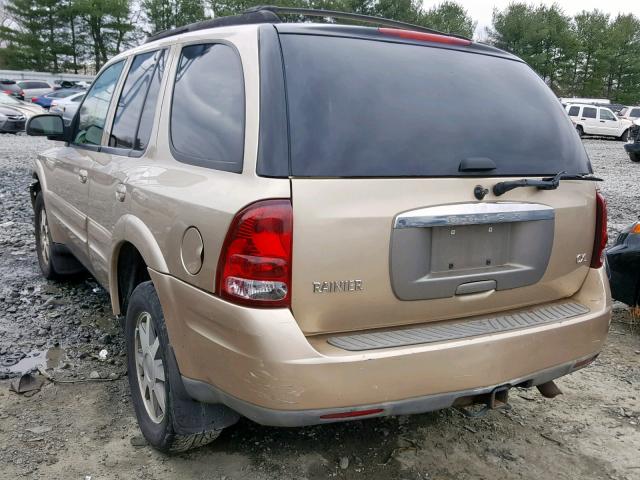 5GADT13S142327093 - 2004 BUICK RAINIER CX GOLD photo 3