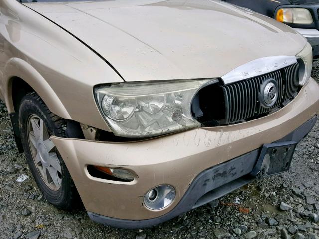 5GADT13S142327093 - 2004 BUICK RAINIER CX GOLD photo 9