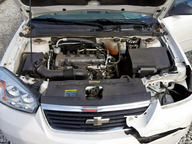 1G1ZS58F97F140863 - 2007 CHEVROLET MALIBU LS თეთრი ფოტო 7