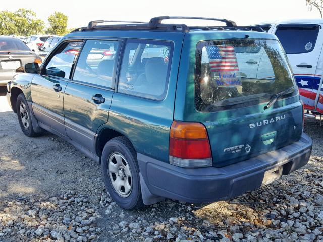 JF1SF6358XH737563 - 1999 SUBARU FORESTER L GREEN photo 3