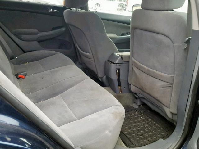 1HGCM56116A153876 - 2006 HONDA ACCORD VAL BLUE photo 6