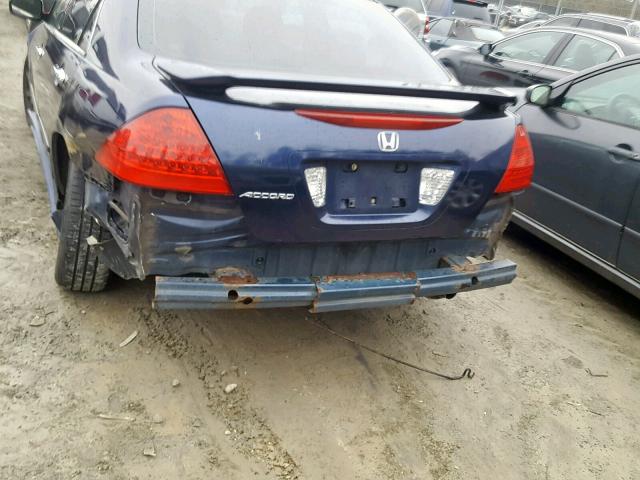 1HGCM56116A153876 - 2006 HONDA ACCORD VAL BLUE photo 9