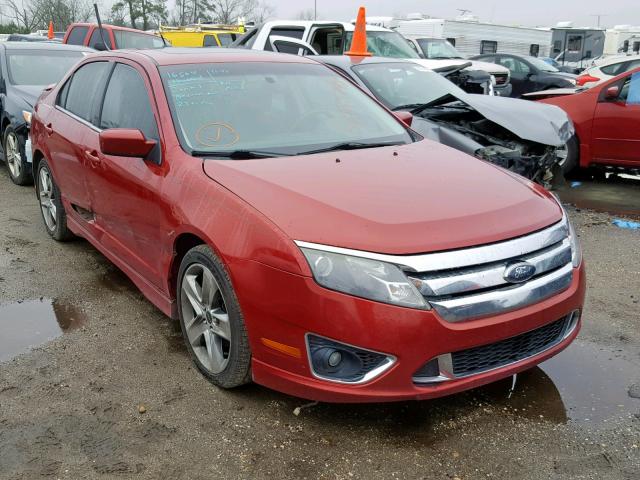 3FAHP0KC3AR144638 - 2010 FORD FUSION SPO RED photo 1