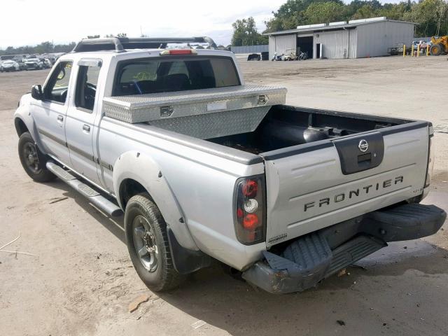 1N6ED29X12C319119 - 2002 NISSAN FRONTIER C GRAY photo 3