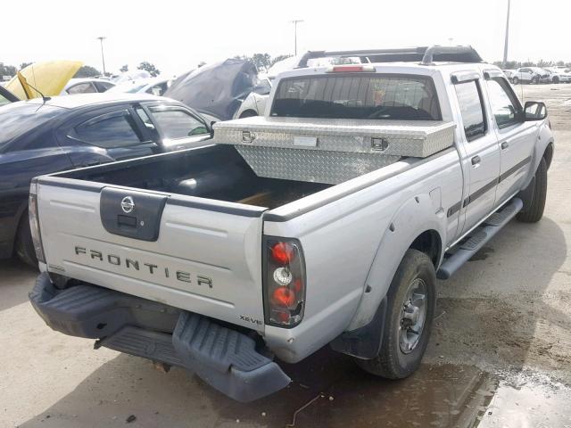 1N6ED29X12C319119 - 2002 NISSAN FRONTIER C GRAY photo 4