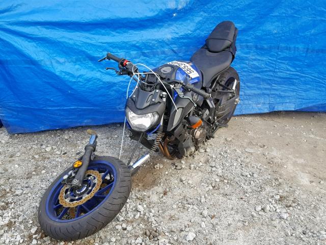 JYARM27E7JA002506 - 2018 YAMAHA MT07 BLUE photo 2