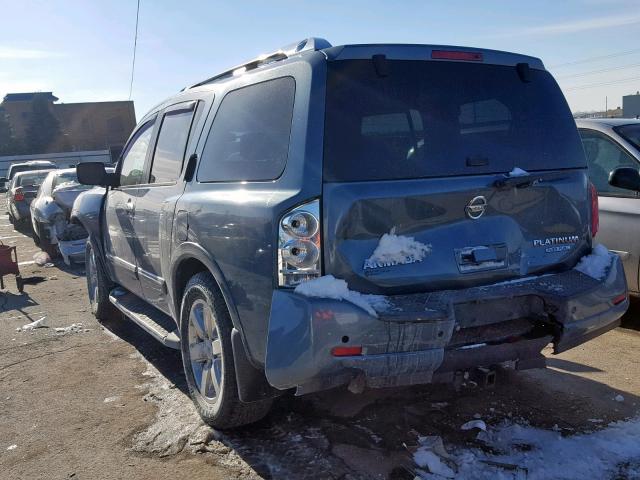 5N1BA0NE1BN617631 - 2011 NISSAN ARMADA PLA GRAY photo 3