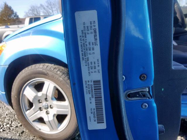 1B3HB48B98D559899 - 2008 DODGE CALIBER SX BLUE photo 10