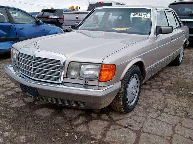 WDBCA35D7KA473025 - 1989 MERCEDES-BENZ 420 SEL SILVER photo 2