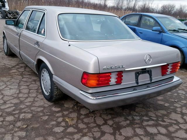 WDBCA35D7KA473025 - 1989 MERCEDES-BENZ 420 SEL SILVER photo 3