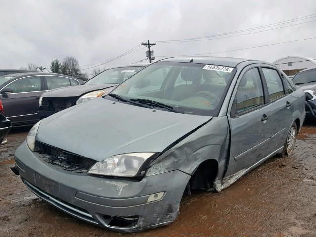 1FAFP34N65W266579 - 2005 FORD FOCUS ZX4 TURQUOISE photo 2