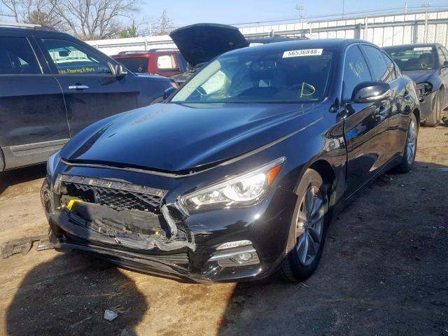 JN1BV7AR7EM690266 - 2014 INFINITI Q50 BASE BLACK photo 2