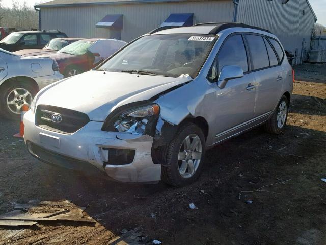 KNAFG526X87166403 - 2008 KIA RONDO LX SILVER photo 2