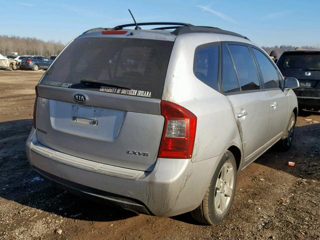 KNAFG526X87166403 - 2008 KIA RONDO LX SILVER photo 4