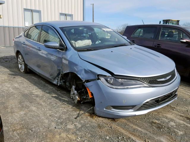 1C3CCCAB9FN708236 - 2015 CHRYSLER 200 LIMITE BLUE photo 1