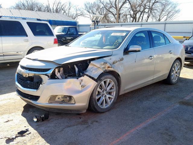 1G11H5SL7EF197215 - 2014 CHEVROLET MALIBU LTZ TAN photo 2