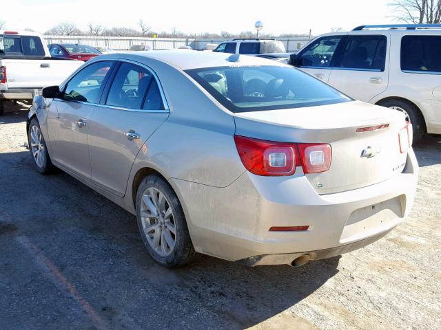 1G11H5SL7EF197215 - 2014 CHEVROLET MALIBU LTZ TAN photo 3