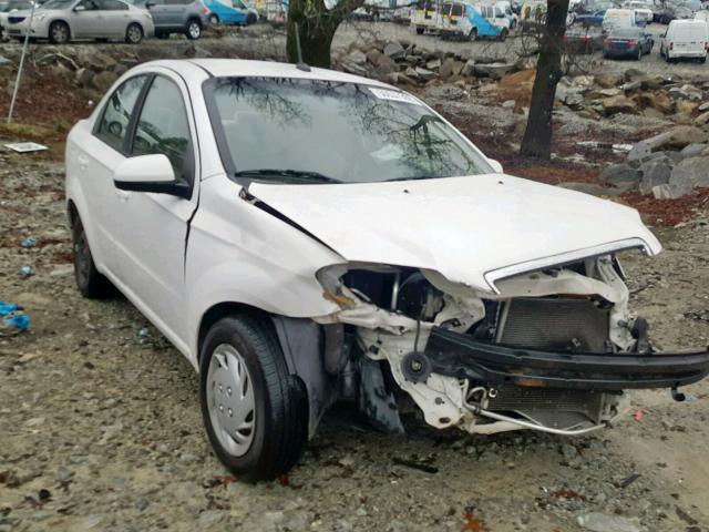 KL1TD5DEXAB097712 - 2010 CHEVROLET AVEO LS WHITE photo 1