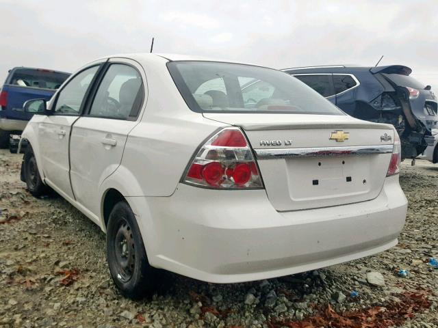 KL1TD5DEXAB097712 - 2010 CHEVROLET AVEO LS WHITE photo 3