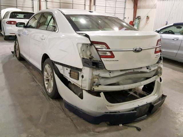 1FAHP2E8XEG124547 - 2014 FORD TAURUS SEL WHITE photo 3