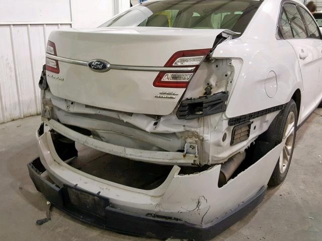 1FAHP2E8XEG124547 - 2014 FORD TAURUS SEL WHITE photo 9