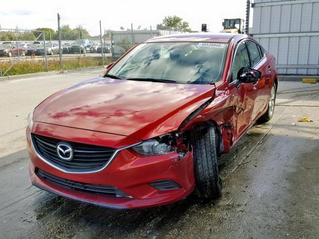 JM1GL1U51H1121014 - 2017 MAZDA 6 SPORT RED photo 2