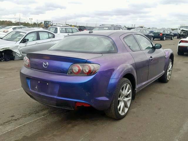 JM1FE1S47B0405101 - 2011 MAZDA RX8 PURPLE photo 4