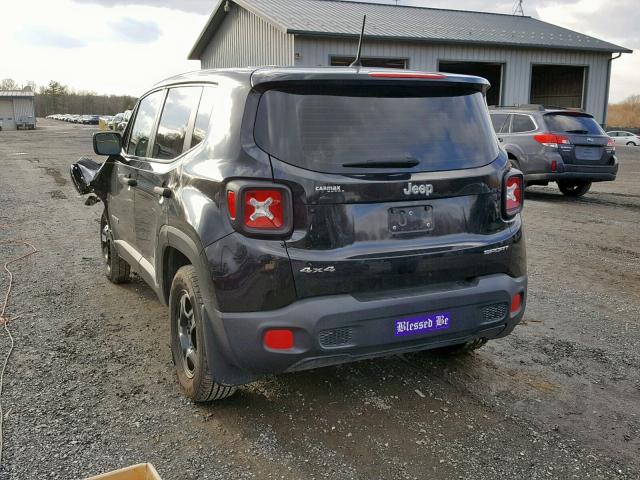 ZACCJBAT0FPB71339 - 2015 JEEP RENEGADE S 黑色 照片 3