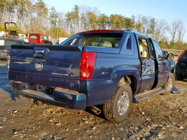 3GYEK62N05G177947 - 2005 CADILLAC ESCALADE E BLUE photo 4